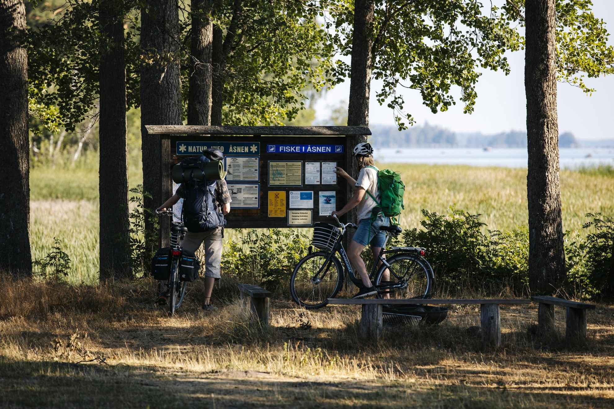 Faire du vélo à Åsnen, Småland