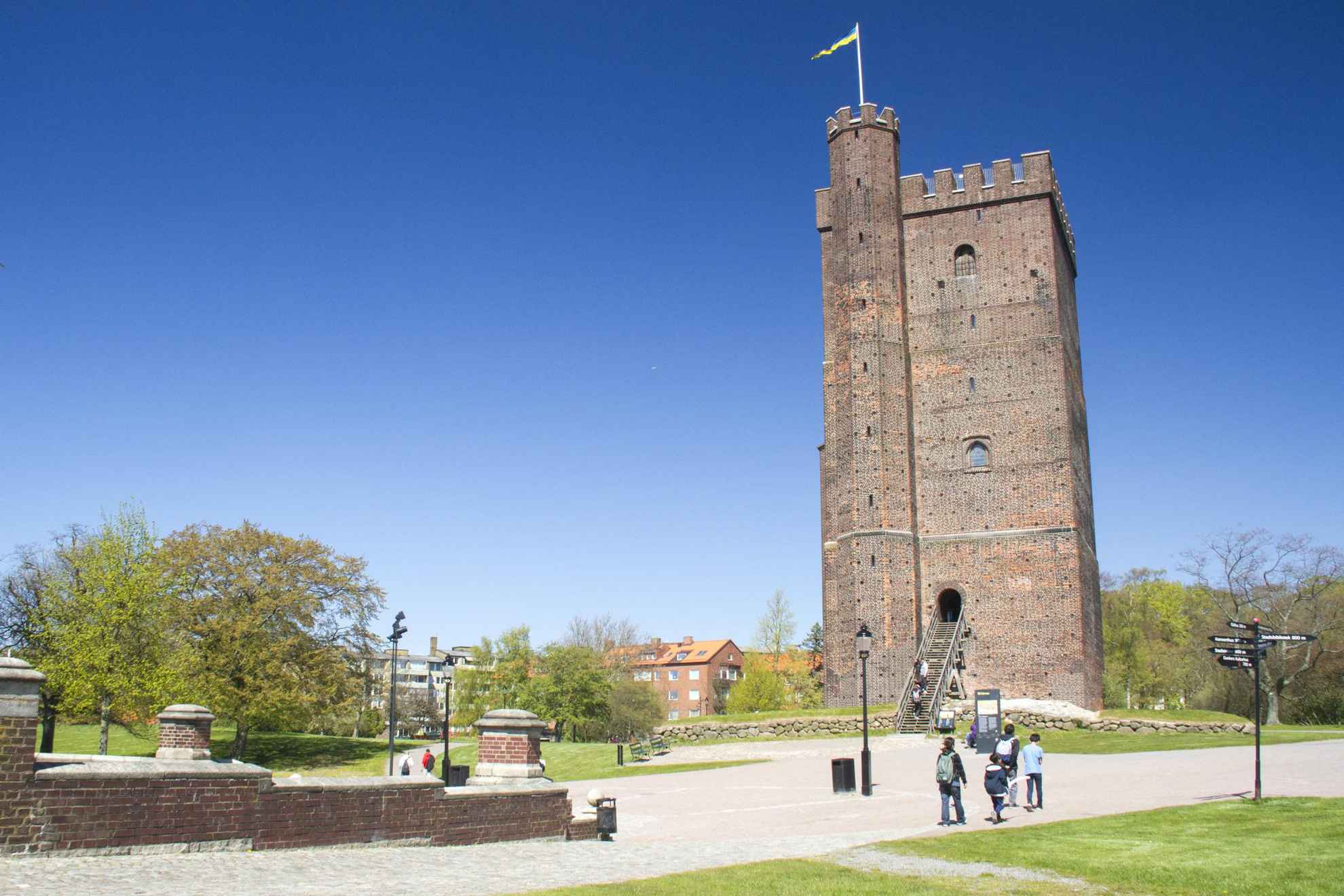 La tour médiévale Kärnan à Helsingborg