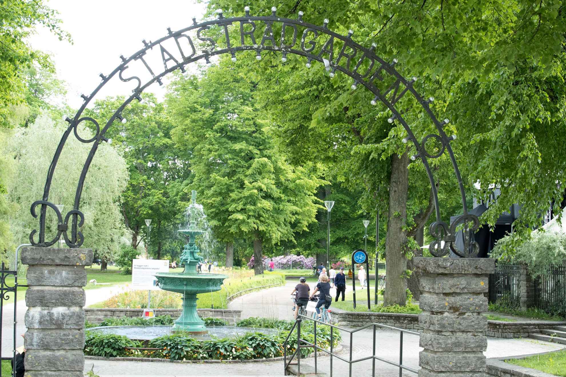 Jardin de la ville d'Uppsala