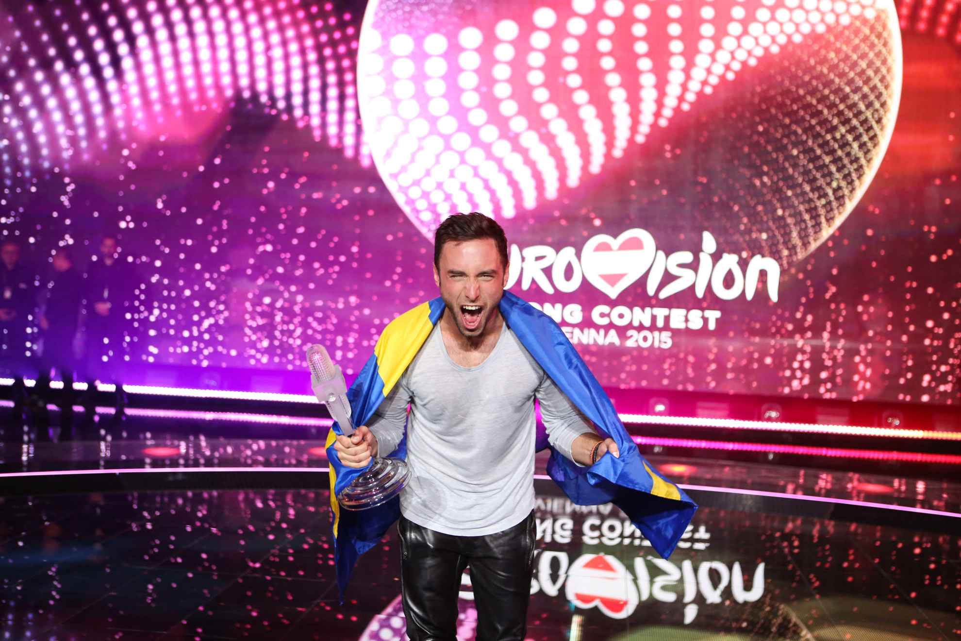 Måns Zelmerlöw au Concours Eurovision de la chanson à Vienne 2015