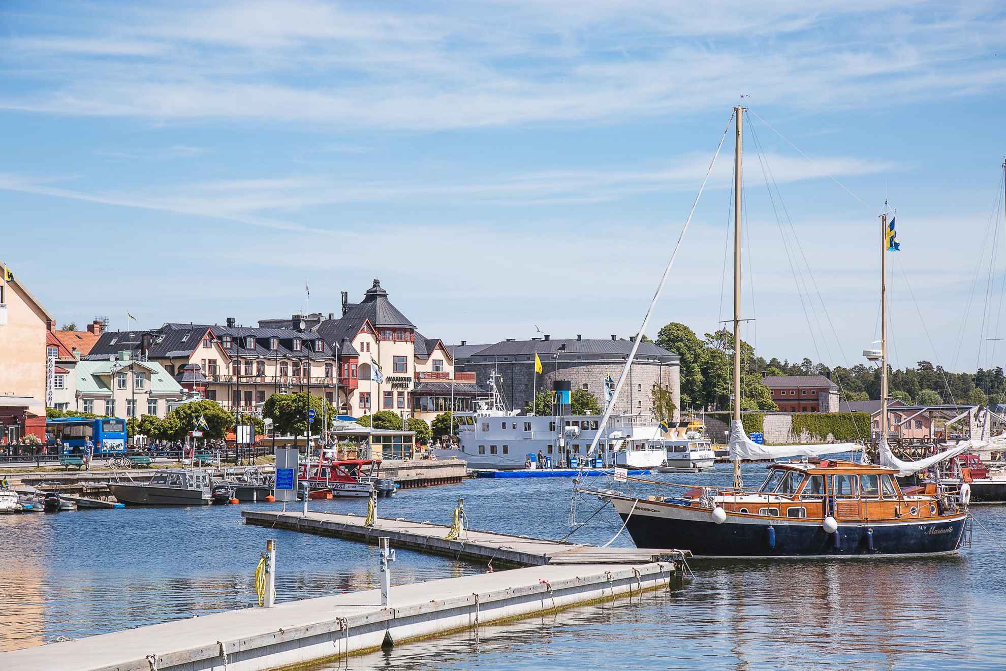 Port dans l'archipel de Stockholm