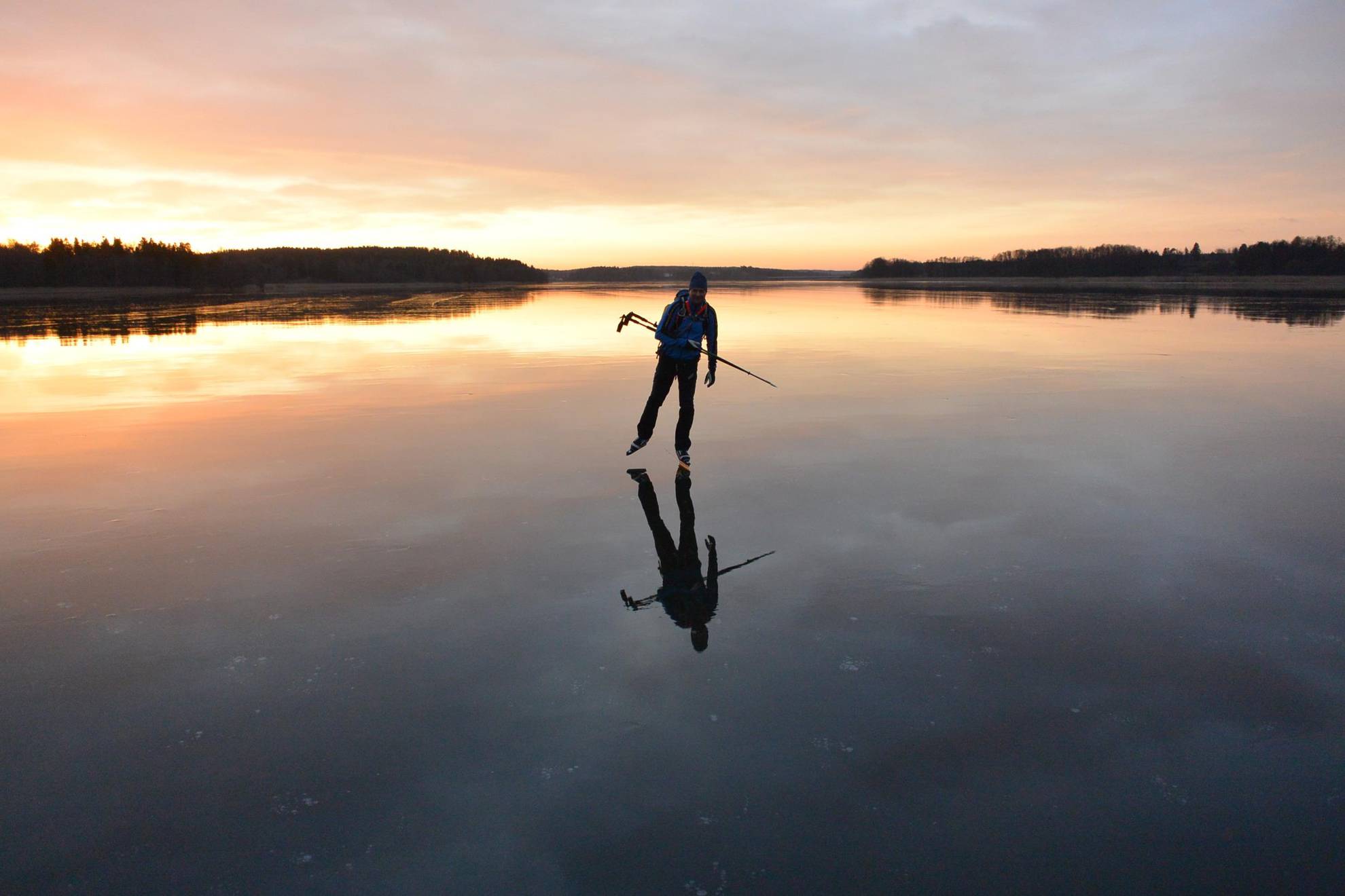 Sortie en patin à glace sur le lac Mälaren