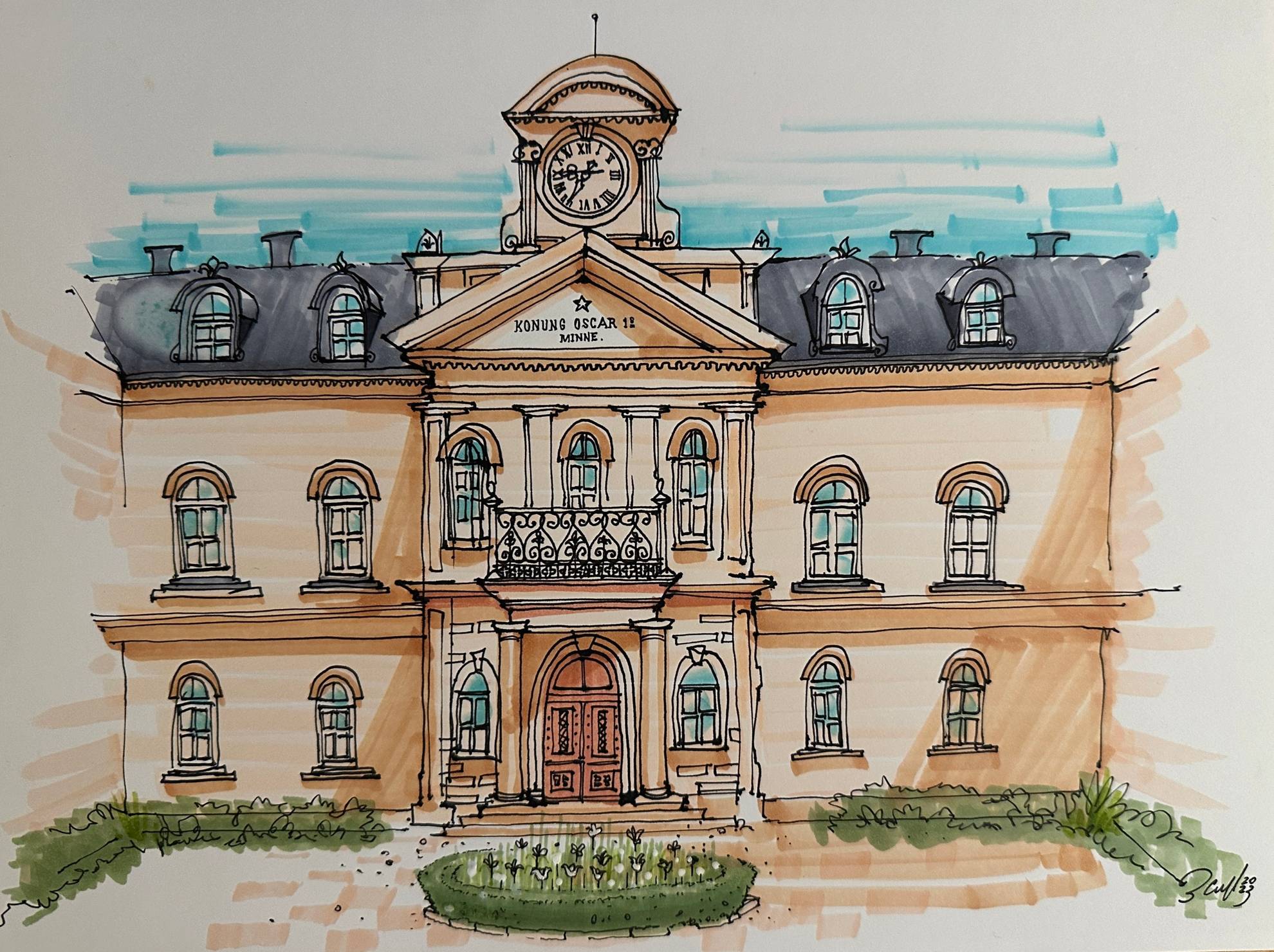 Illustration du nouvel hôtel Stockholm Stadshotell à Södermalm.