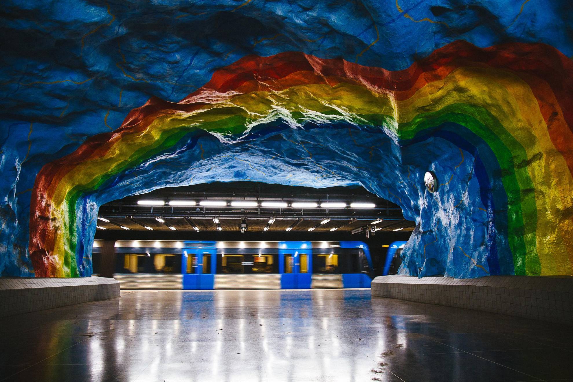 Art dans le métro de Stockholm