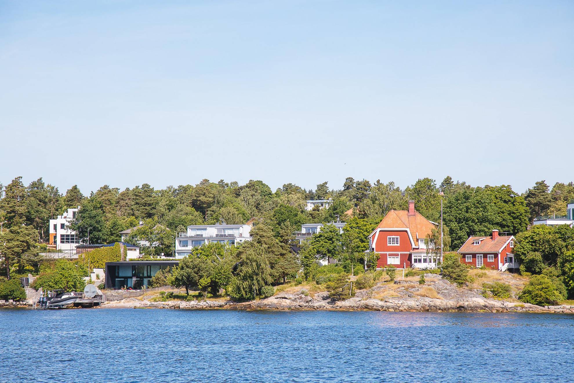 Vue sur l'archipel de Stockholm