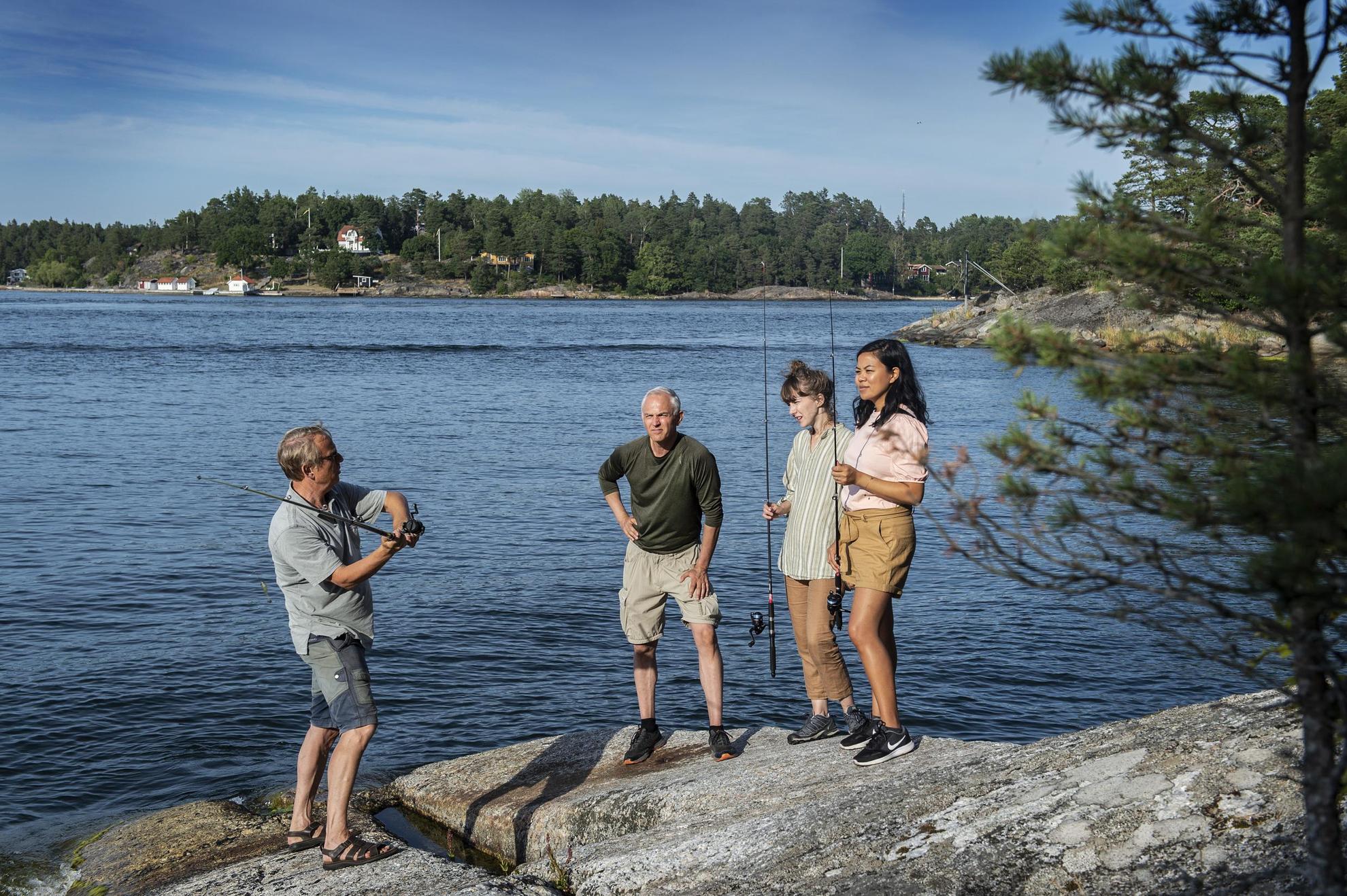 Pêche dans l'archipel de Stockholm